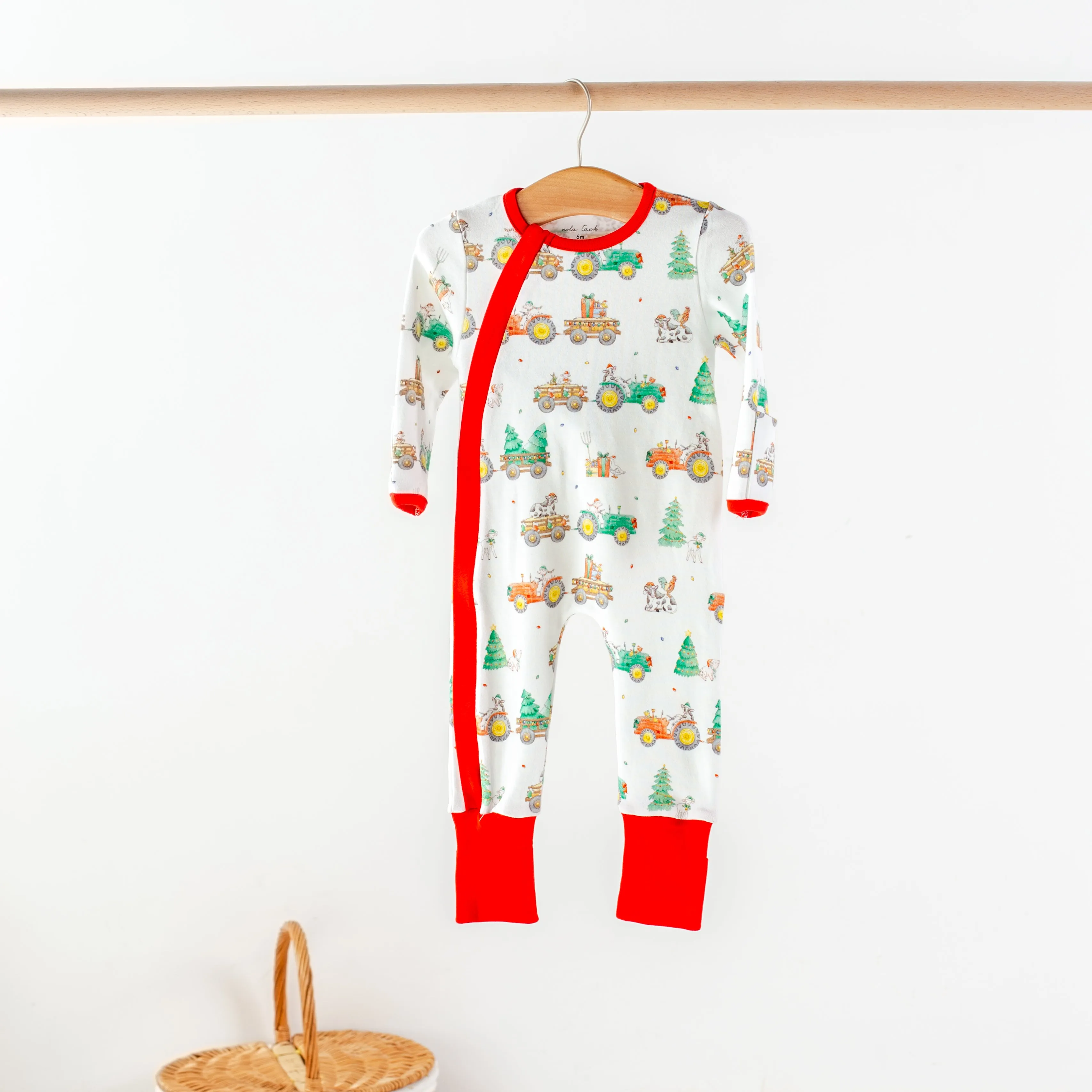 Moo-y Christmas Organic Cotton Christmas Kids Pajamas