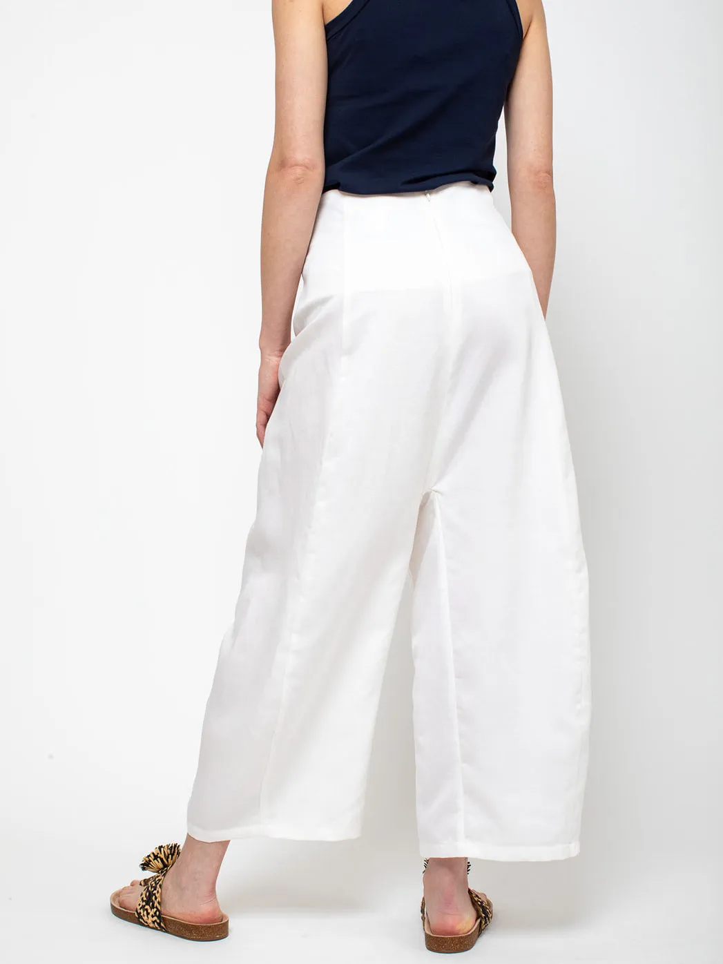 Morgan Pant - Cream Tencel Linen