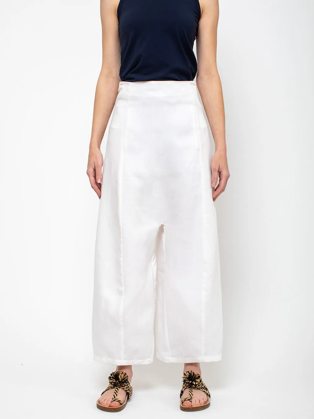 Morgan Pant - Cream Tencel Linen