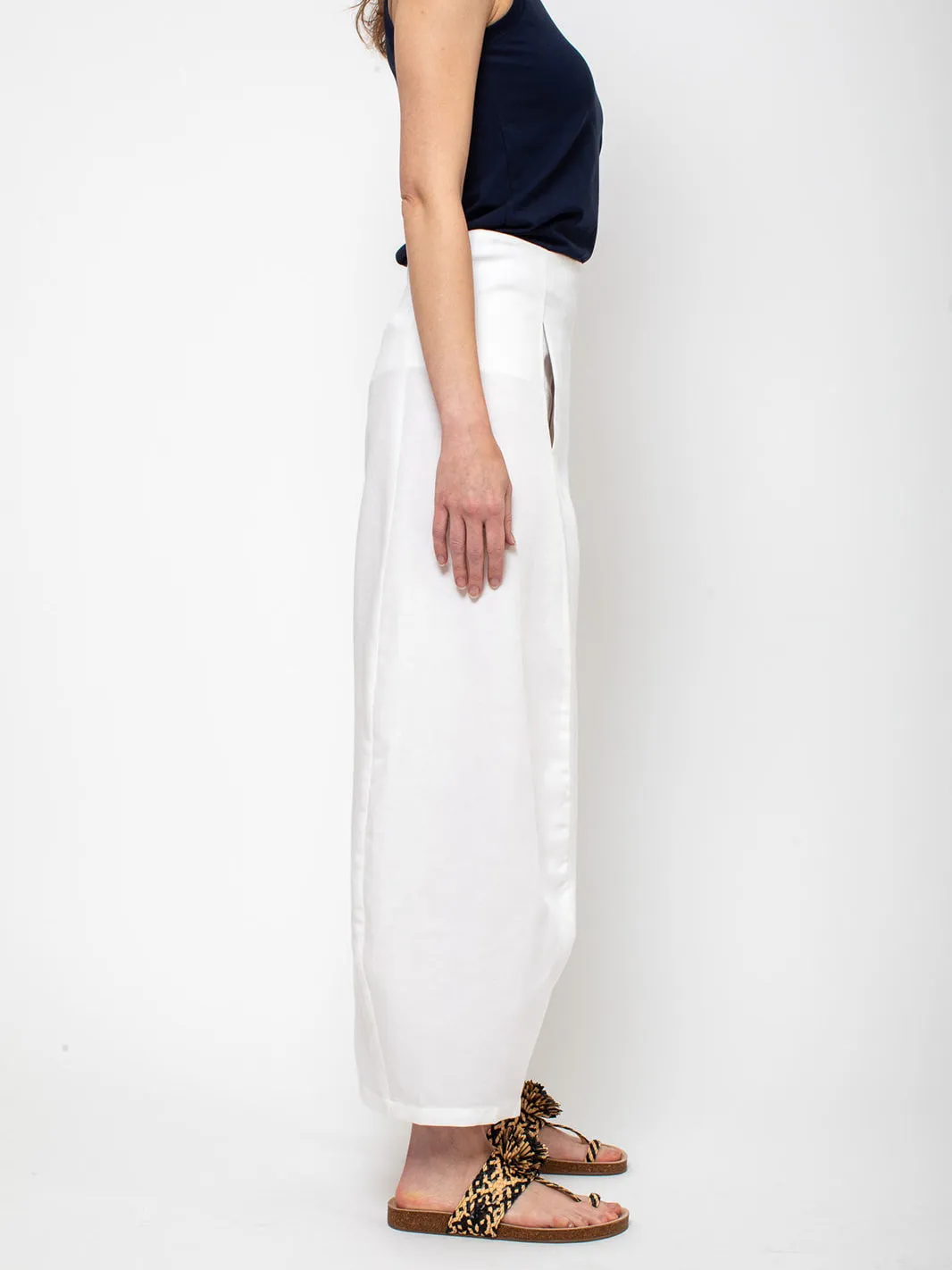 Morgan Pant - Cream Tencel Linen