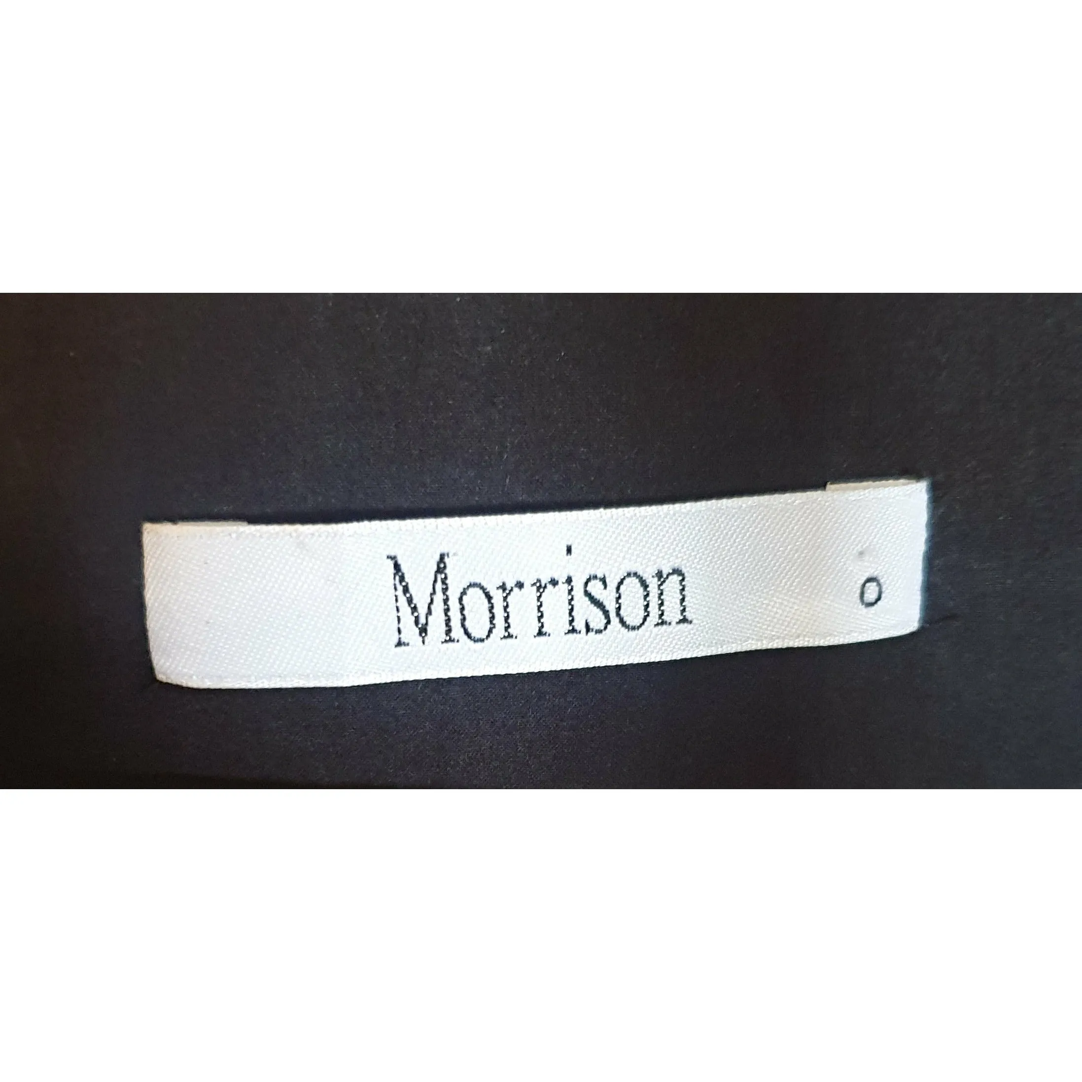 Morrison black half sleeve dress with drawstring waist size 0 (best fits 6_