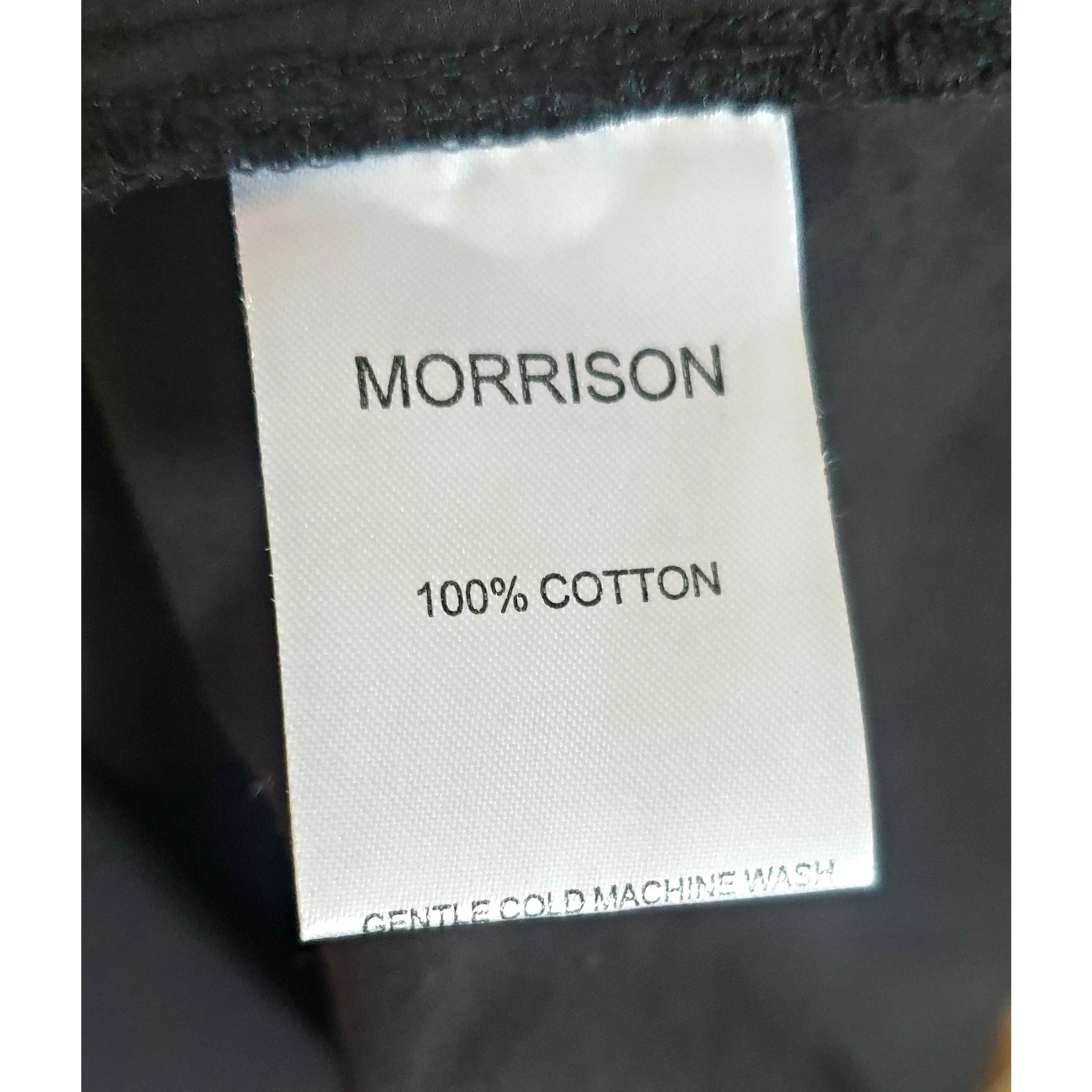 Morrison black half sleeve dress with drawstring waist size 0 (best fits 6_