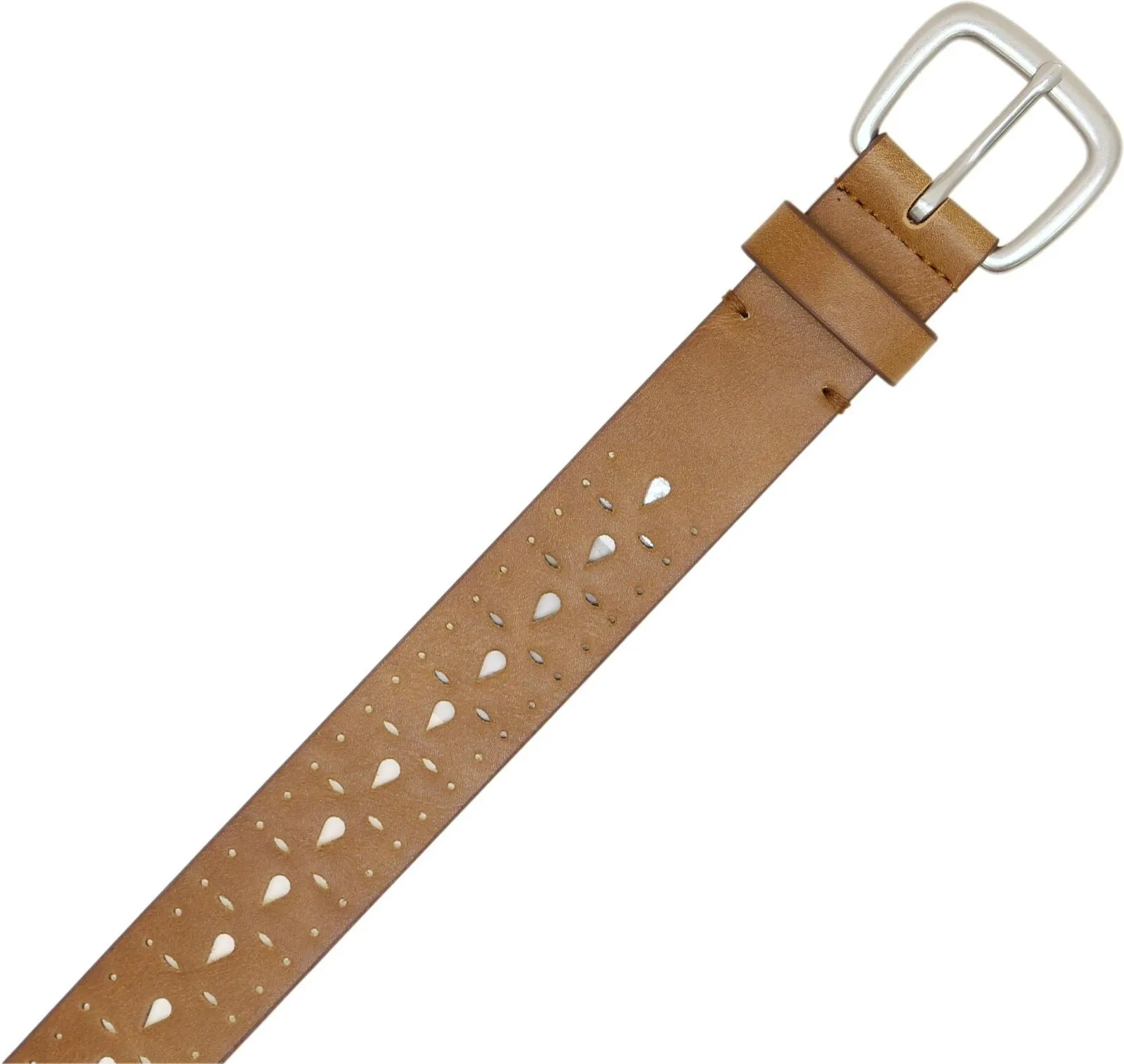 Mossimo Women's Bonded Leather Laser Perforated Belt