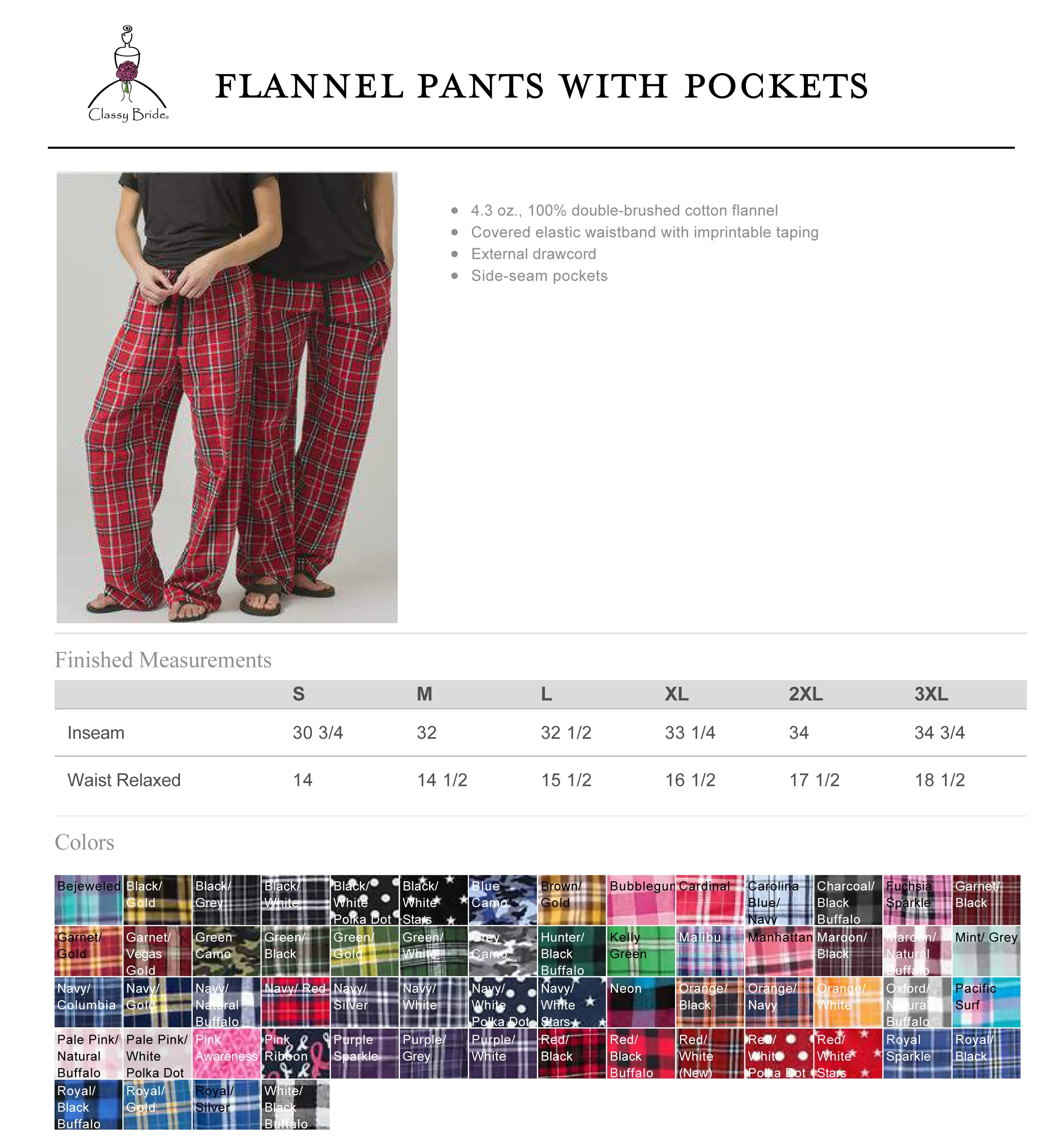 Mr. and Mrs. Flannel Set