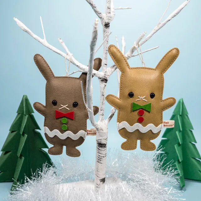 Mr. and Mrs. GingerBun - Holiday Ornaments