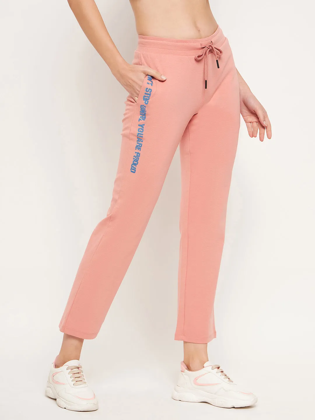 mSECRET Typography Peach Track Pants