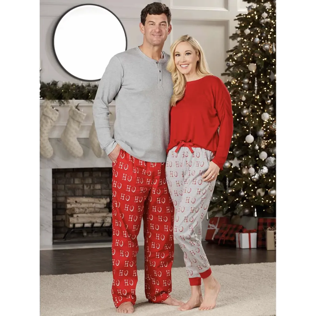 Mud Pie HO HO HO Holiday Pajama Set for Dad