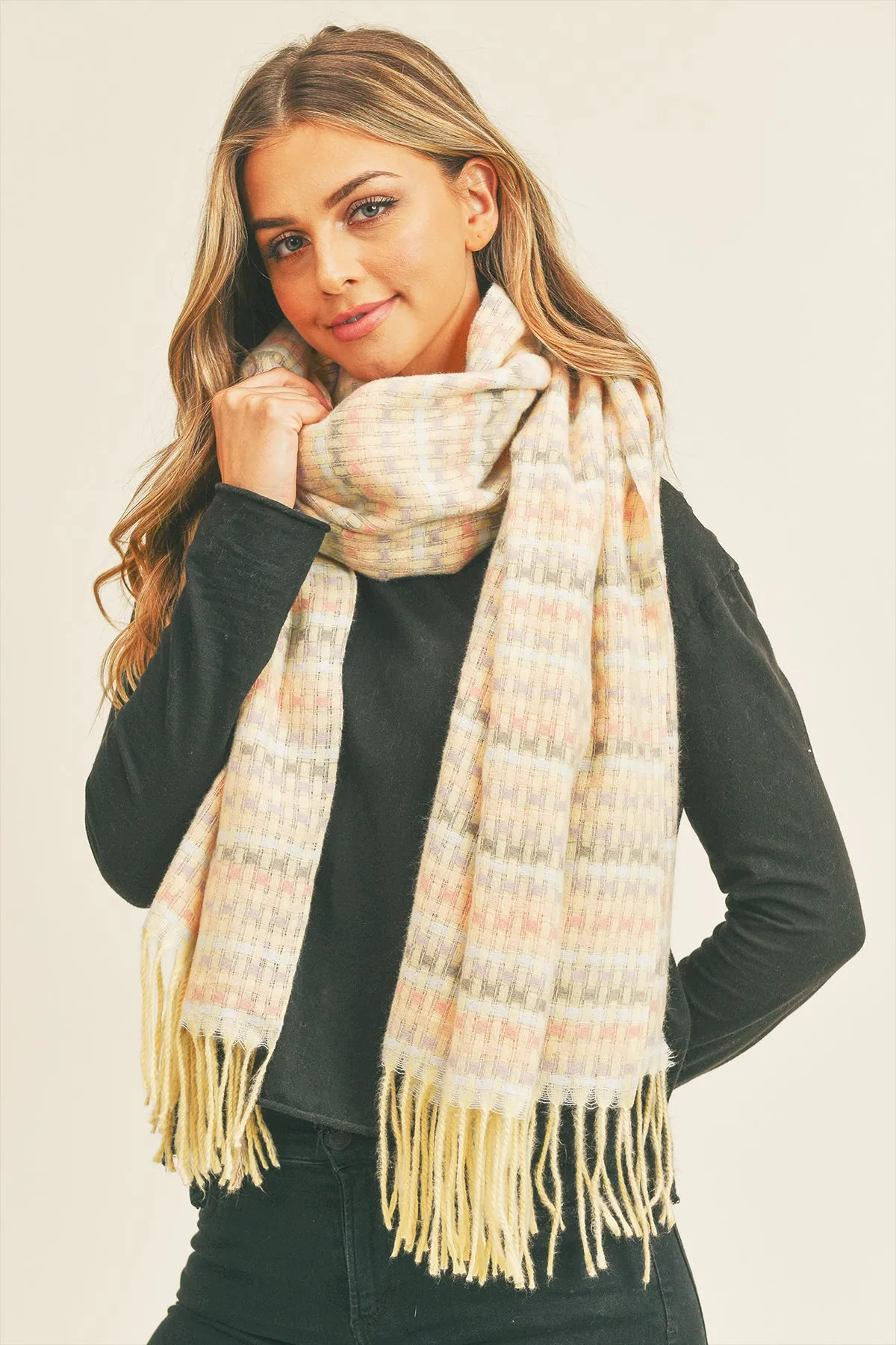 MULTI COLOR STITCH SCARF