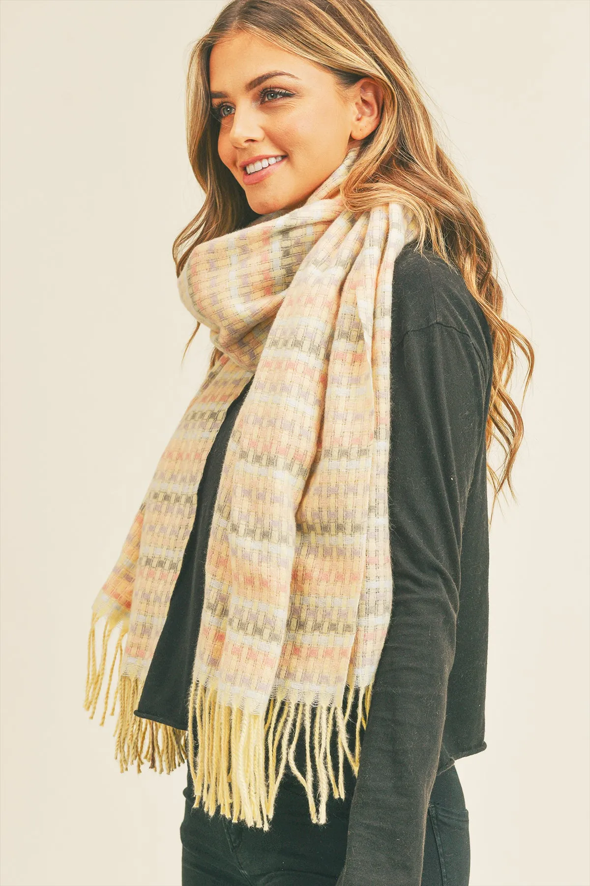 MULTI COLOR STITCH SCARF