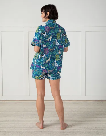 Must Love Dogs - PJ Short Set - Indigo
