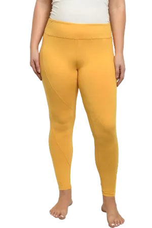 Mustard Plus Size Leggings Yoga Pants - Pack of 6