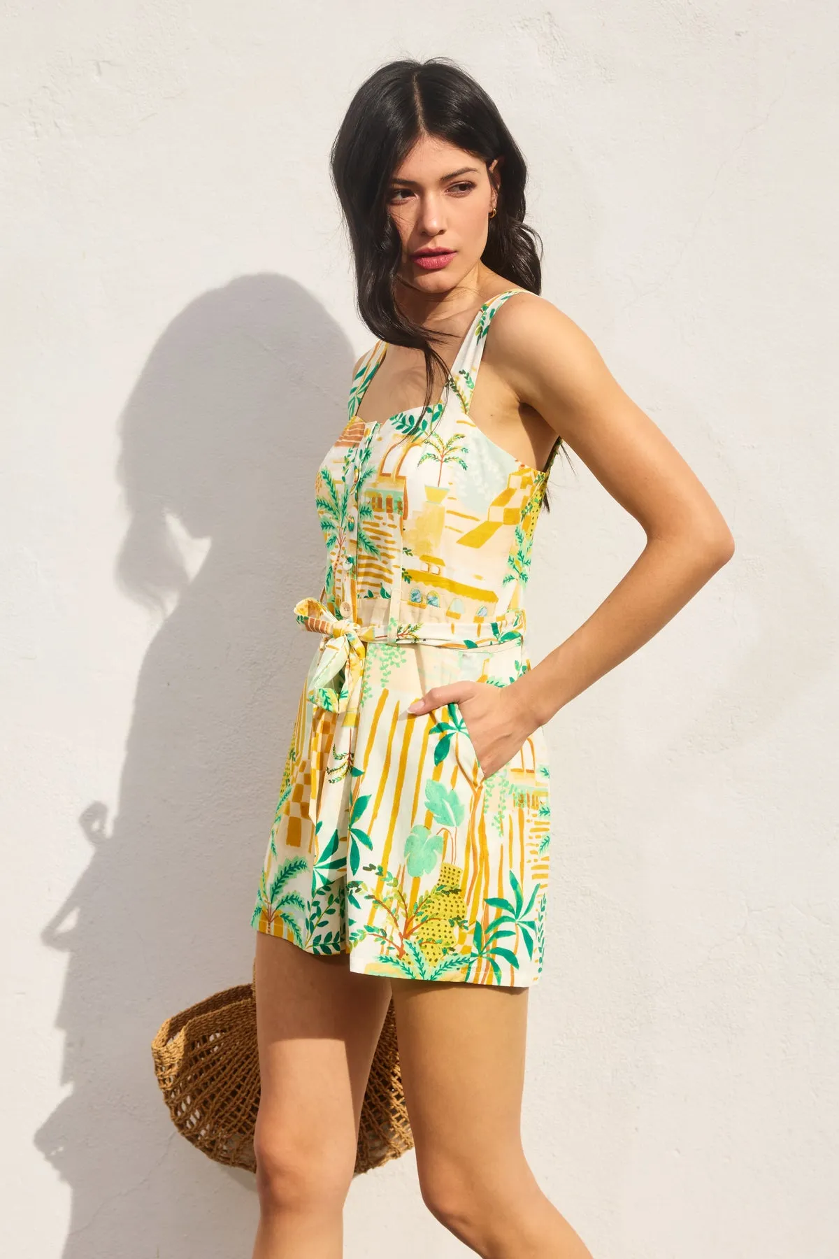 Nadinne Button Down Romper