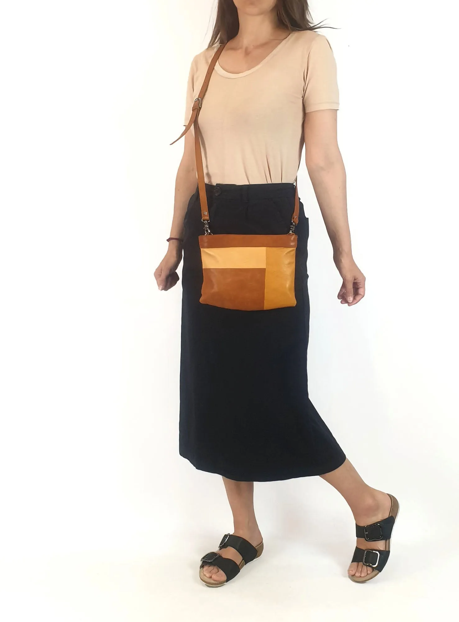 Nancybird brown leather mini bag regular