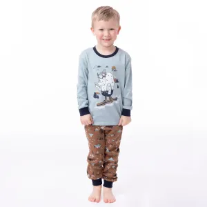 Nano Boys Pj’s in “Snowboarding Sasquatch” Graphic:  Size 2 to 12