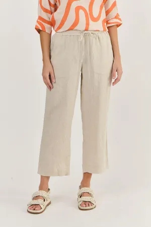 Naturals by O&J Linen Pants Sand