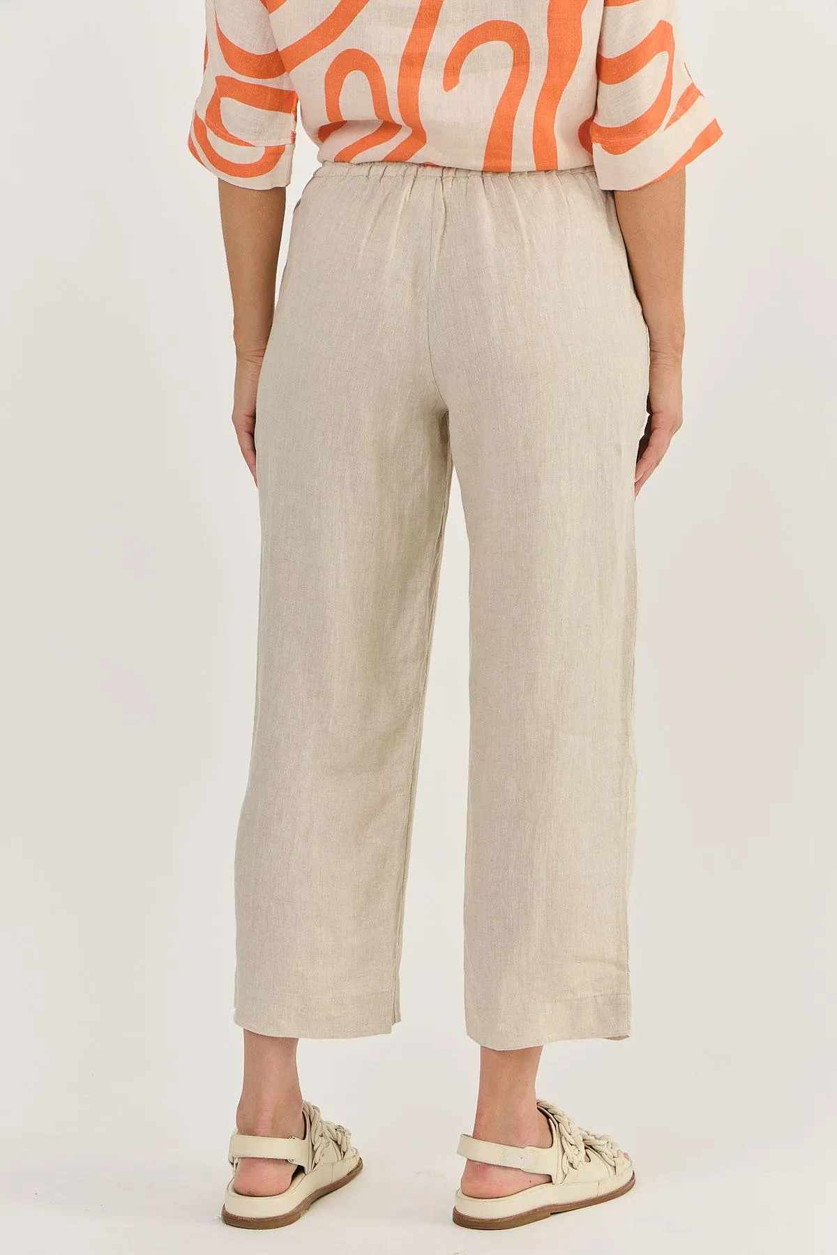 Naturals by O&J Linen Pants Sand