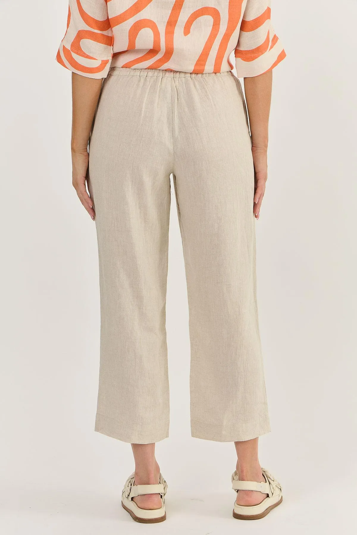Naturals by O&J Linen Pants Sand