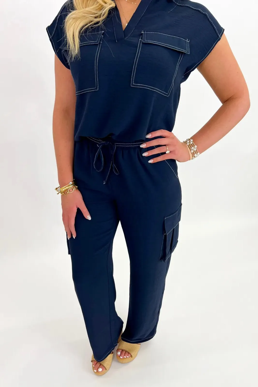 Navy Two Piece Set