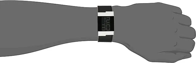 New Kenneth Cole New York Men's KC1296 Square Digital Watch in Black, Needs Battery