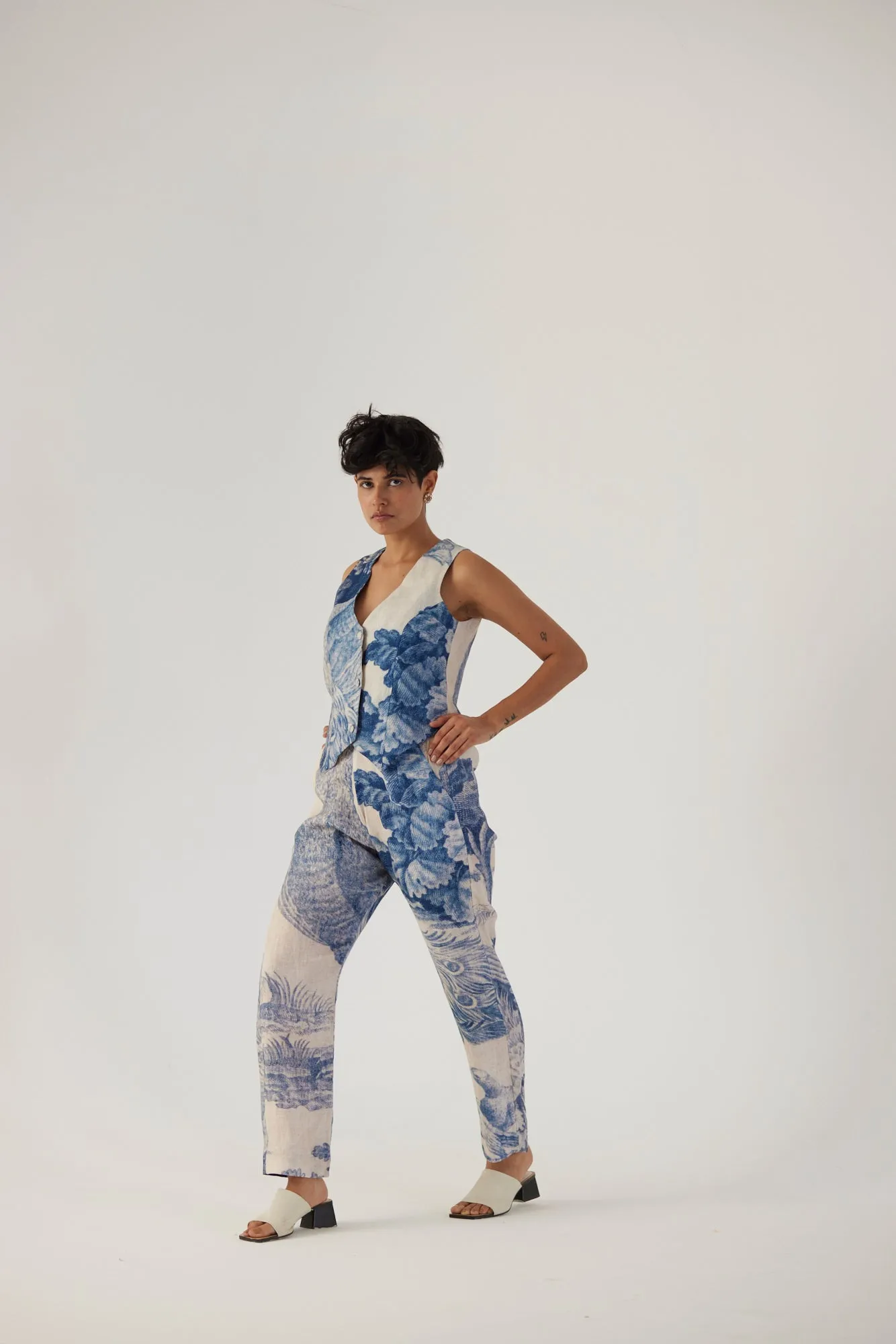 New Season Fall 24/Summer 25-Jacket Set-Linen-Morni White-YAMBB35-Fashion Edit Yam