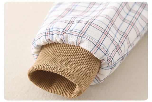 Newborn thickened jumpsuits A-type cotton-padded clothes for boys