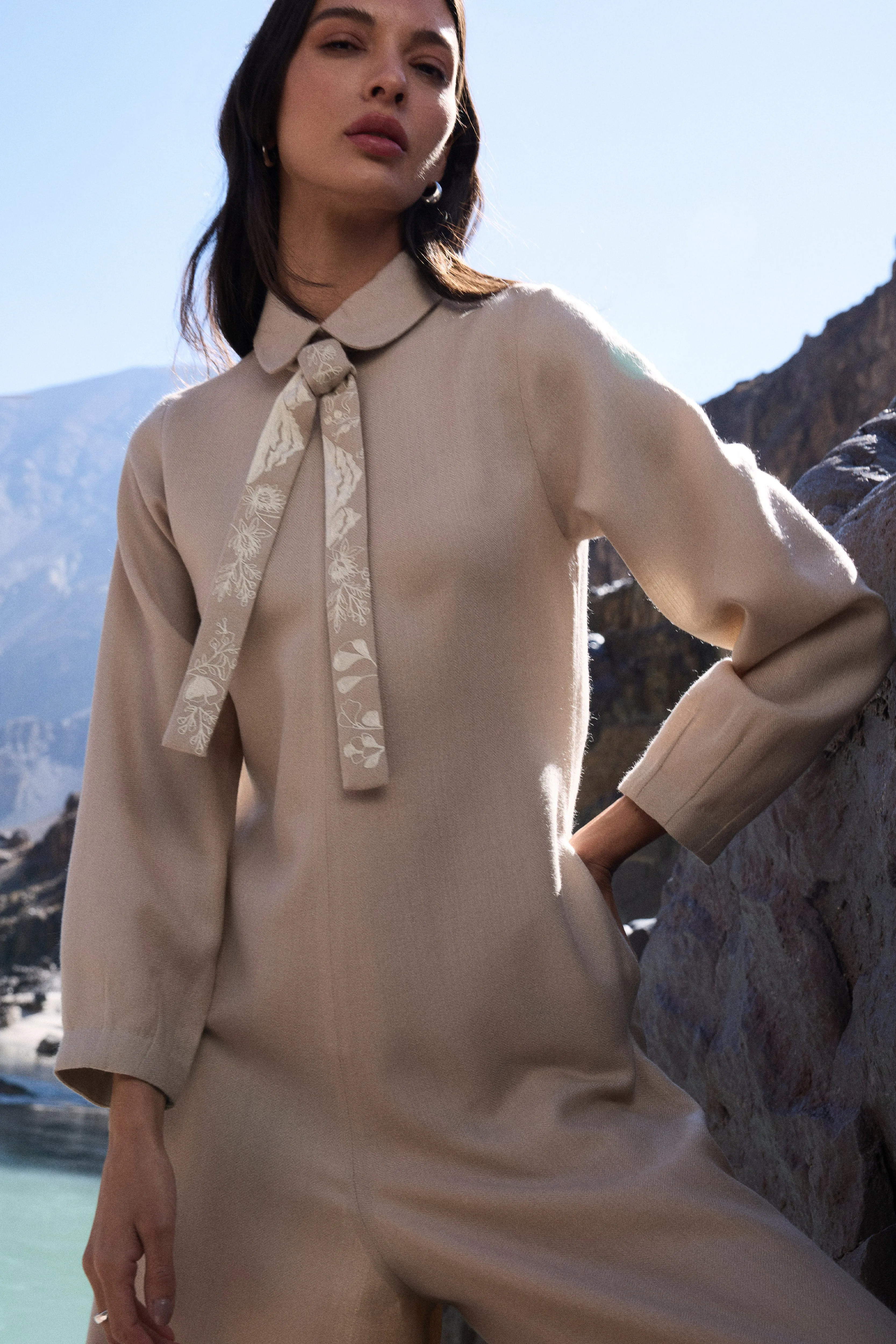 Nimmoo Woollen Jumpsuit (Natural)