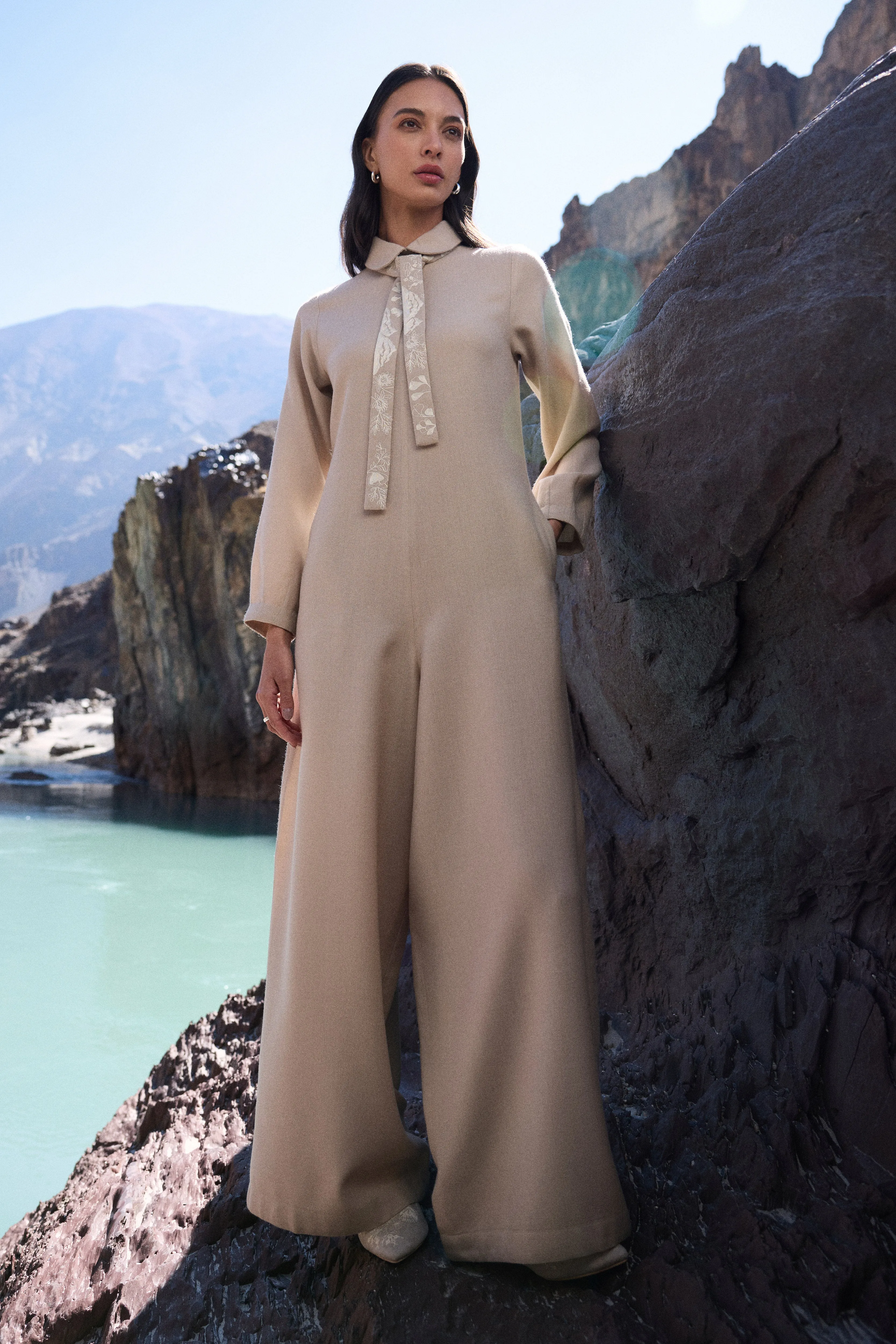 Nimmoo Woollen Jumpsuit (Natural)