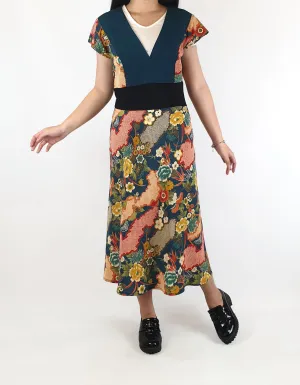 Nobue dress made with Japanese fabric fits size 6