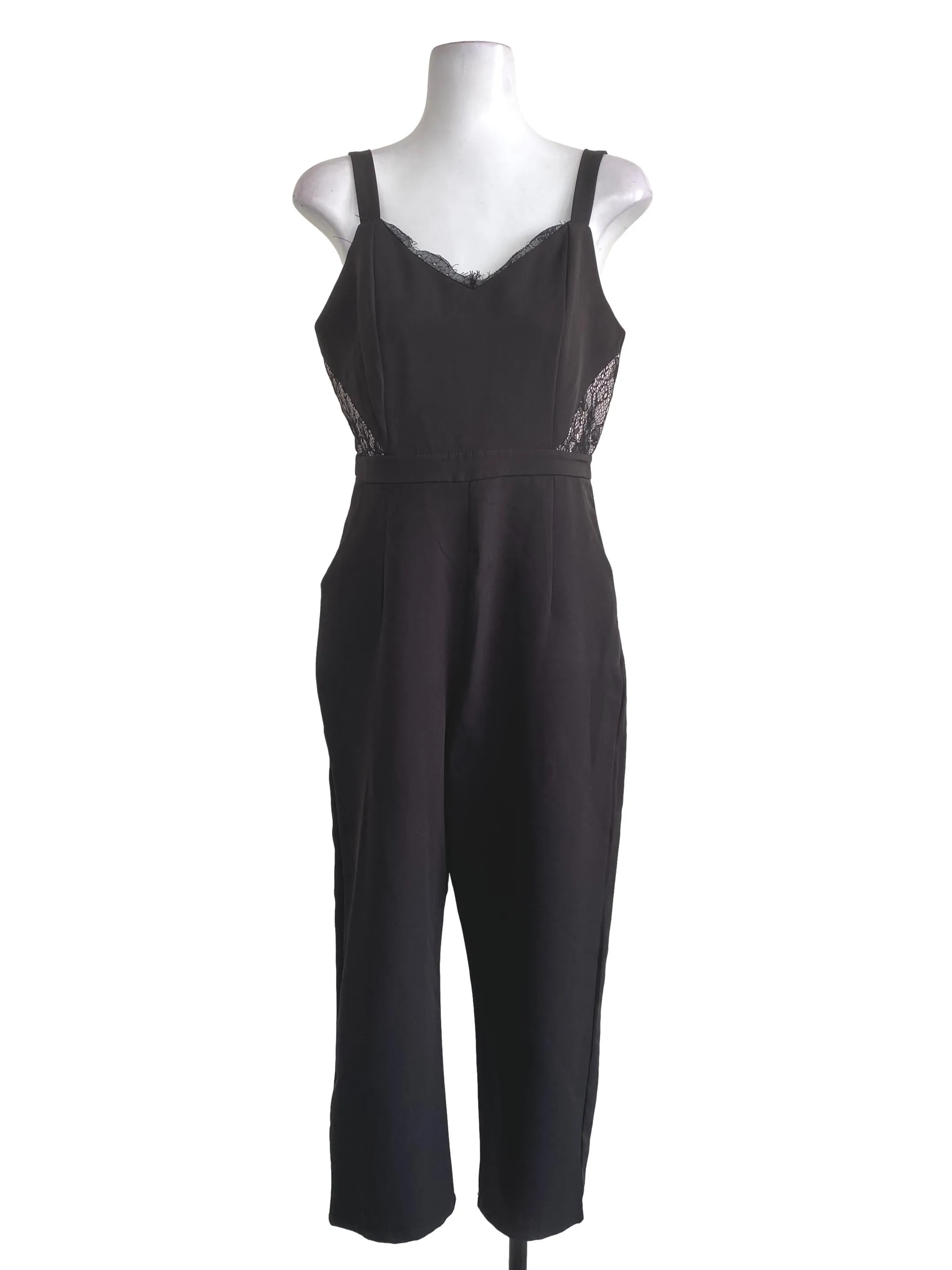 Noir Black Laced Jumpsuits