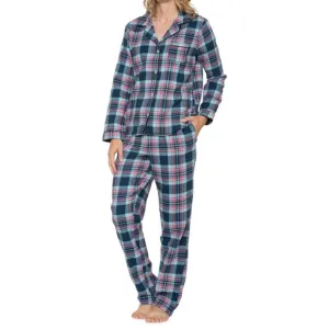 NWT Columbia Sportswear Flannel Notch Collar Pajamas cotton - Long Sleeve 264sn