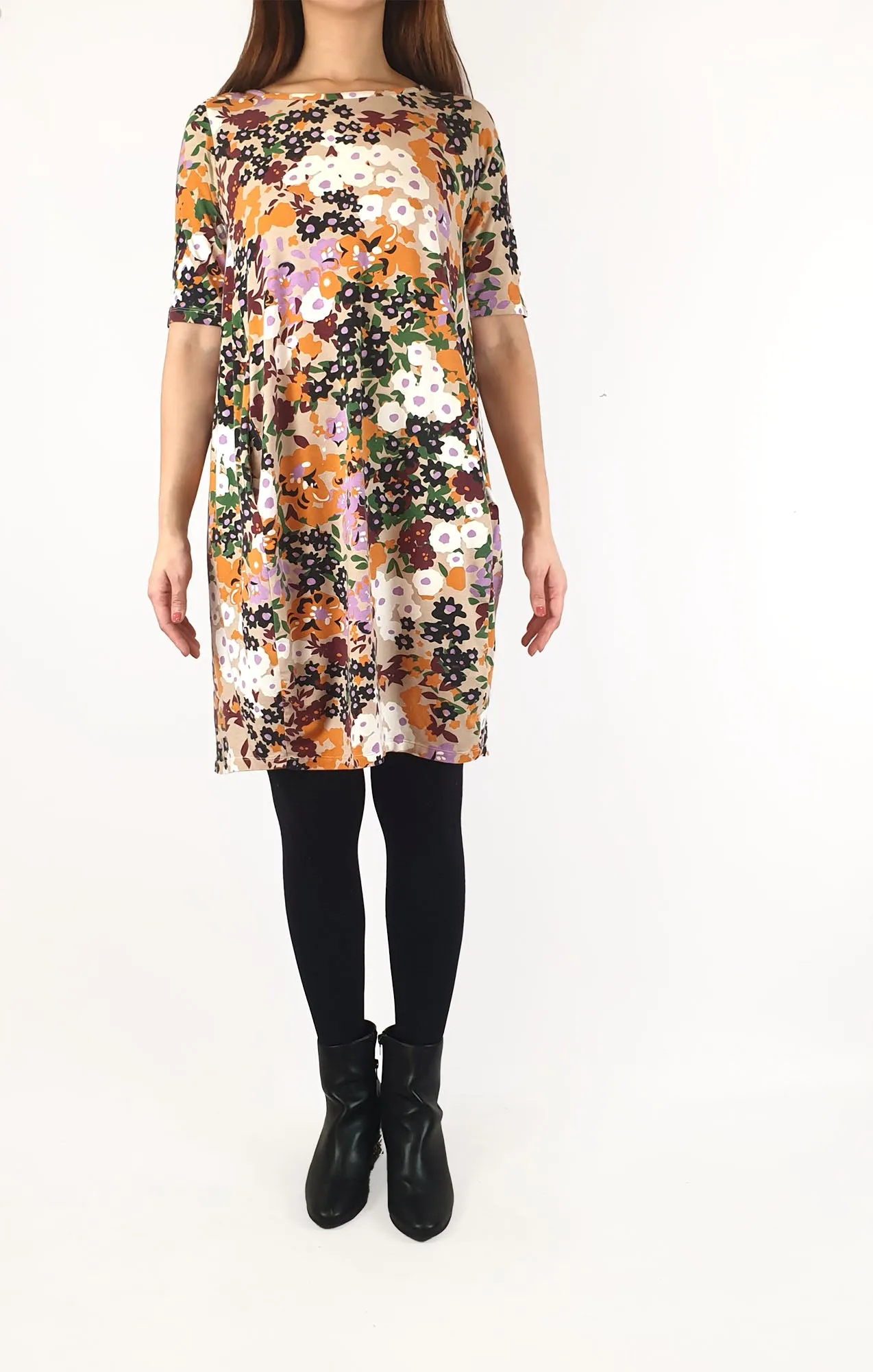 Obus floral half sleeve dress size 2, best fits 10