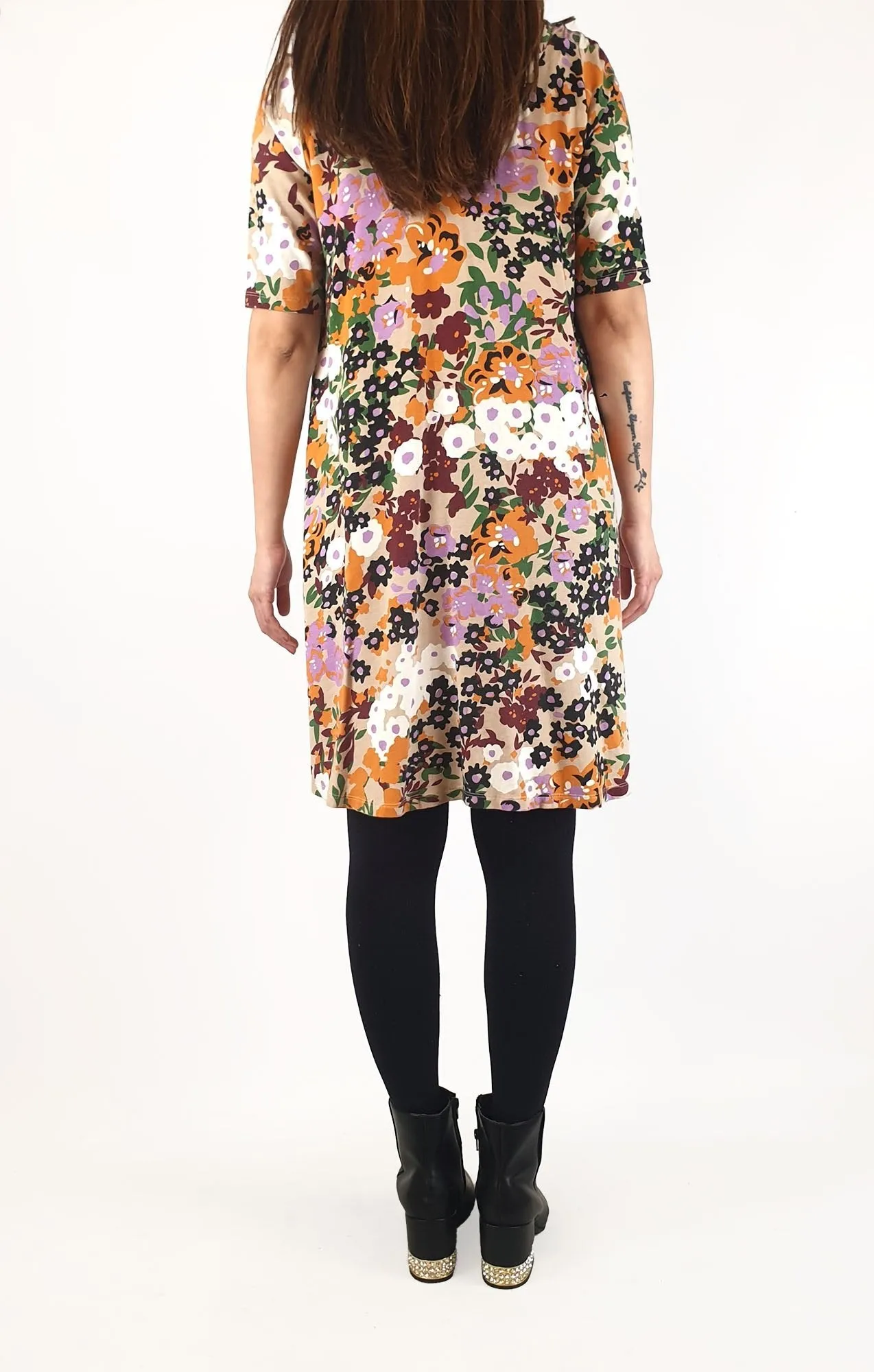 Obus floral half sleeve dress size 2, best fits 10