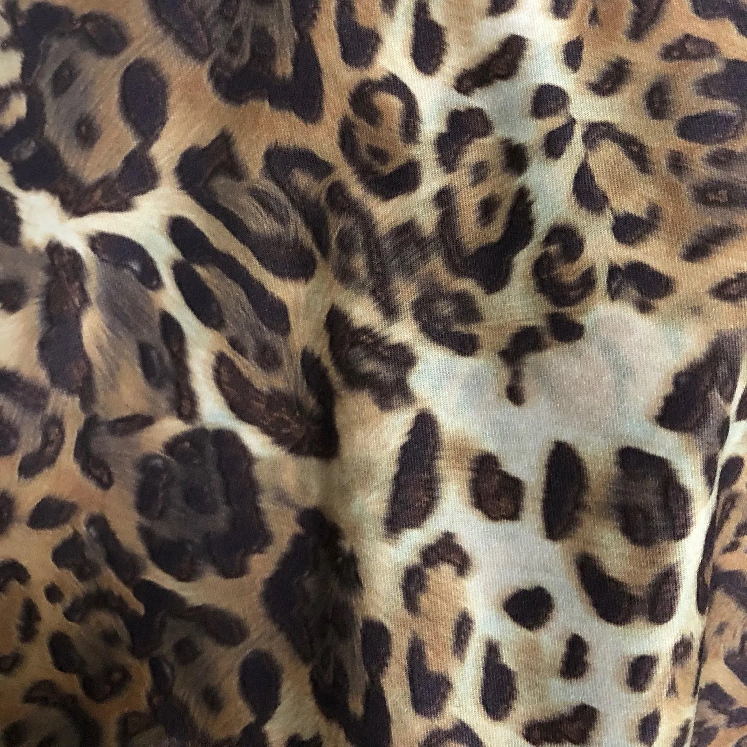 OFF THE SHOULDER CROP TOP BROWN TIGER/LEOPARD