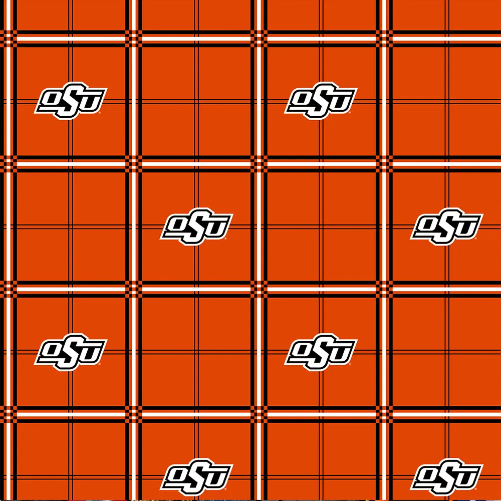 OKLAHOMA STATE UNIVERSITY-Plaid Flannel-100% Cotton-OSU023