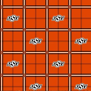 OKLAHOMA STATE UNIVERSITY-Plaid Flannel-100% Cotton-OSU023