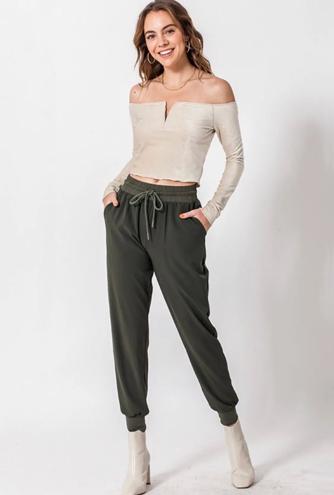 On Cloud Nine Off The Shoulder Top