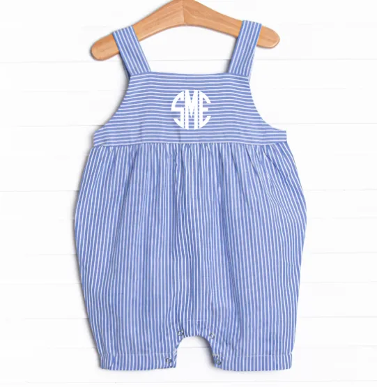 Once in a Blue Moon Short Romper, Blue