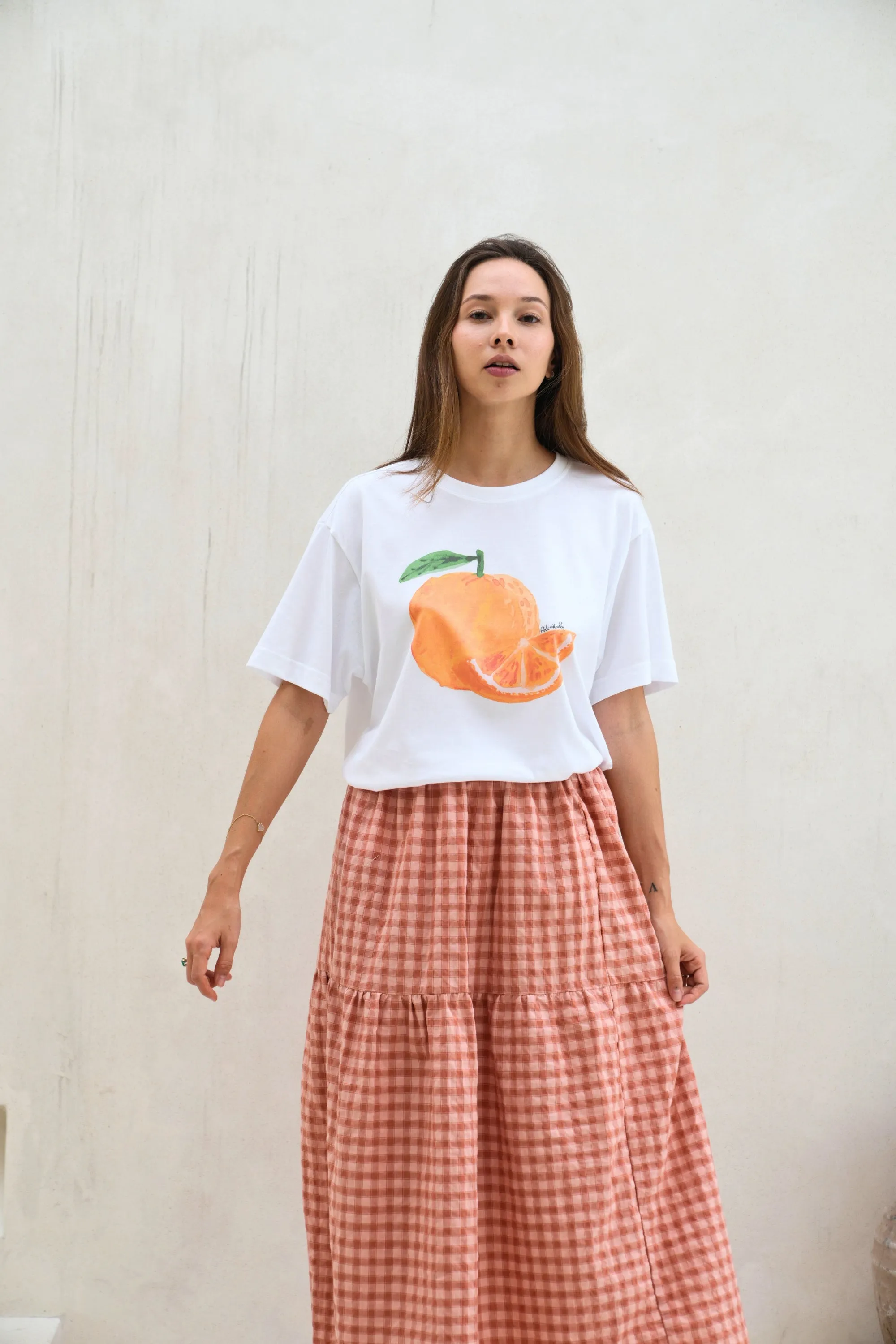 Orange Supima Cotton T-Shirt