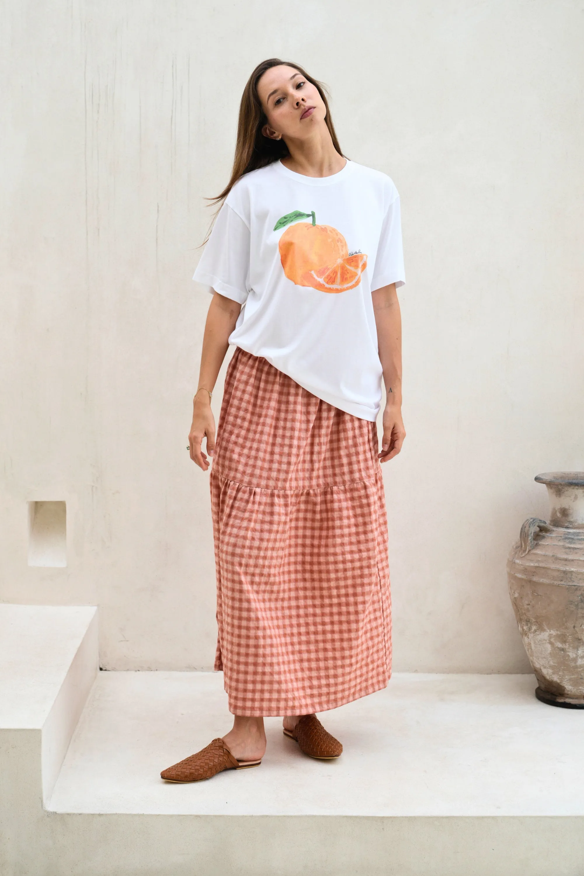 Orange Supima Cotton T-Shirt