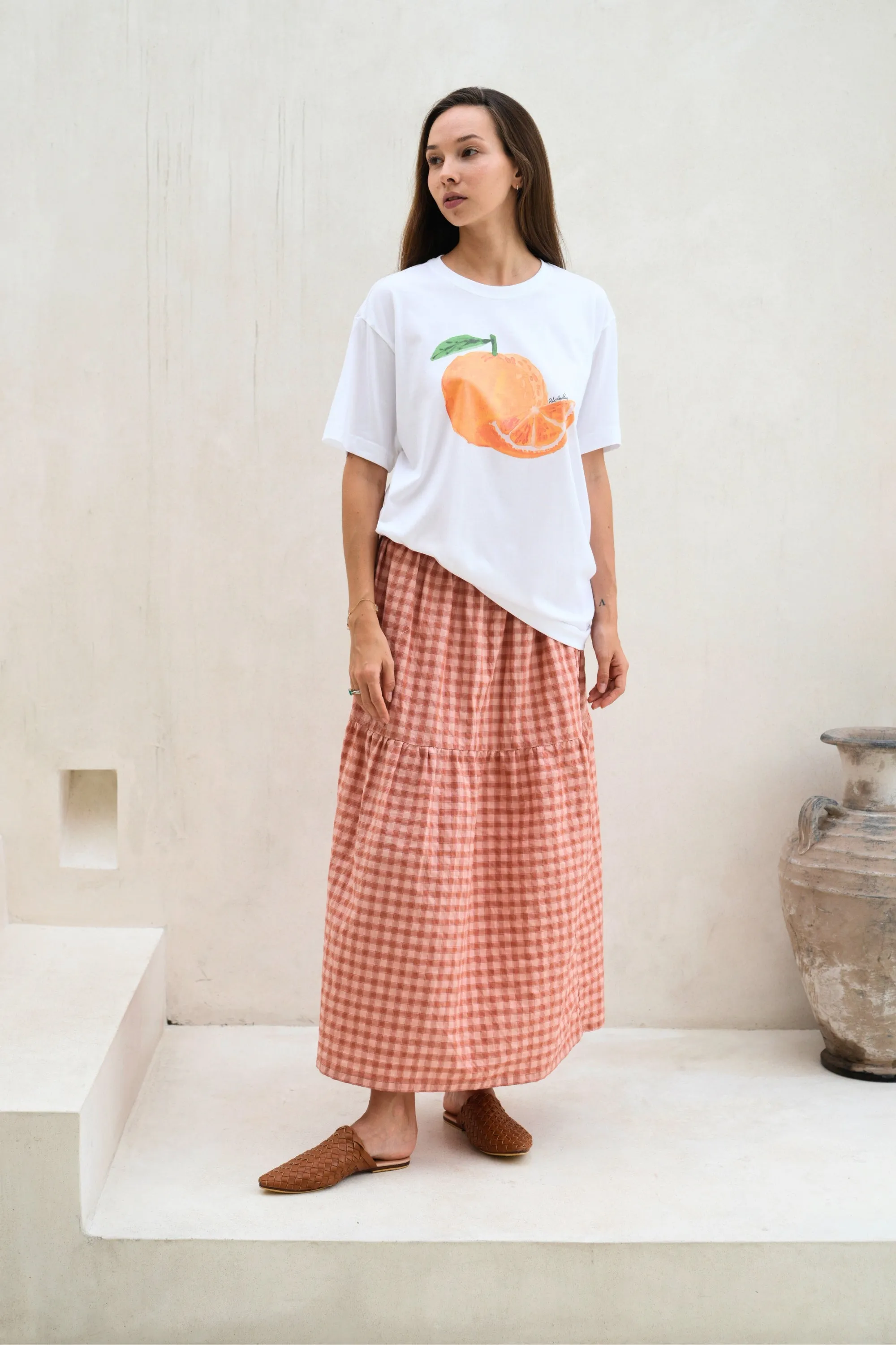 Orange Supima Cotton T-Shirt