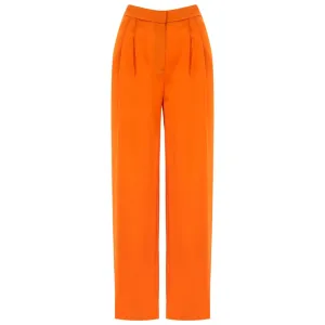 Orange Wide-Leg Pants