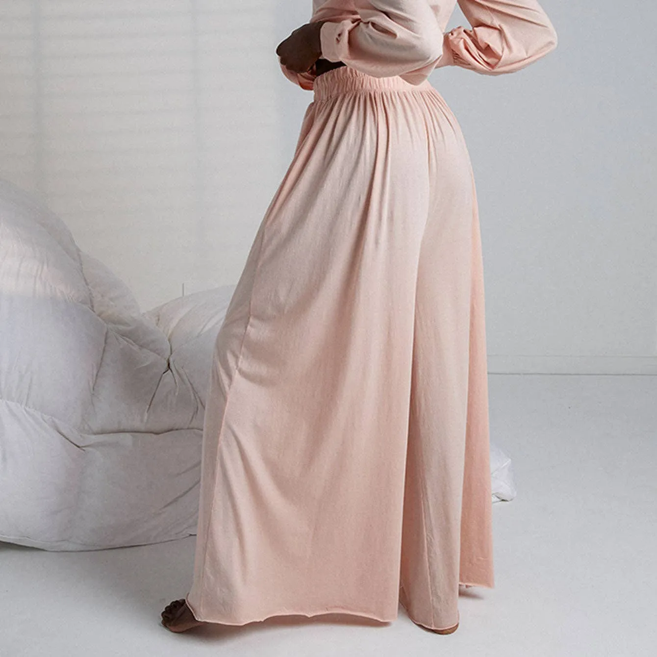 Organic Pima Wide Leg Pant