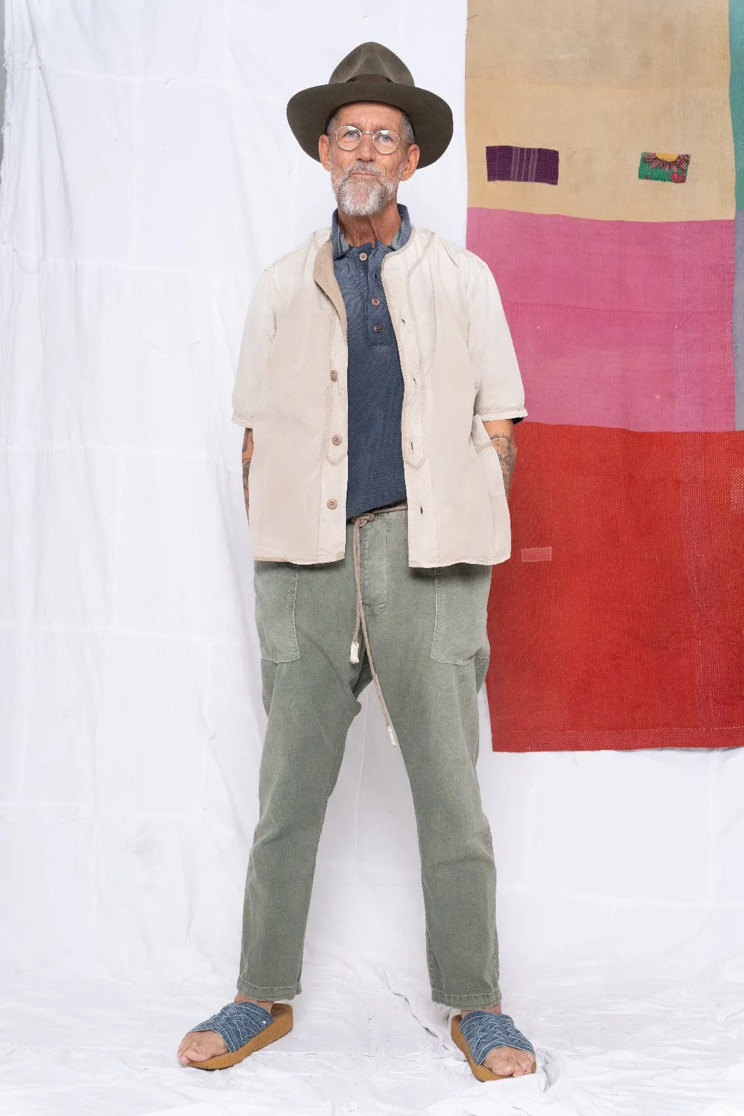 P38 Hemp & Organic Cotton Sunfaded Olive Army