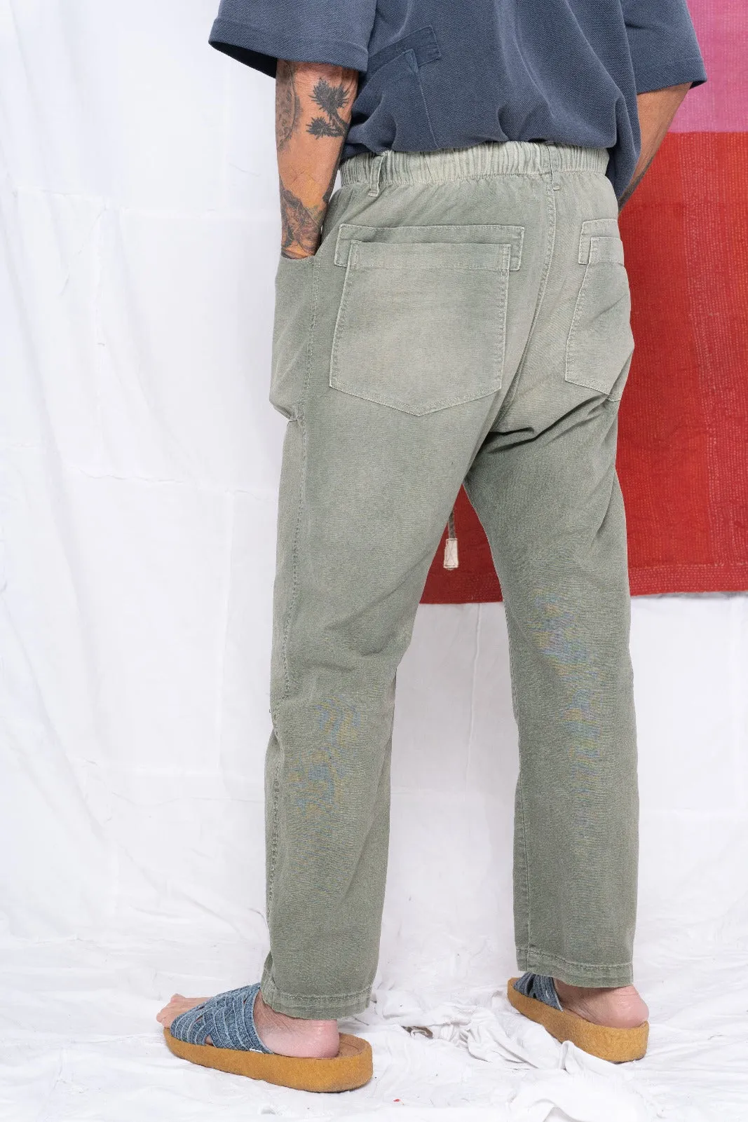 P38 Hemp & Organic Cotton Sunfaded Olive Army