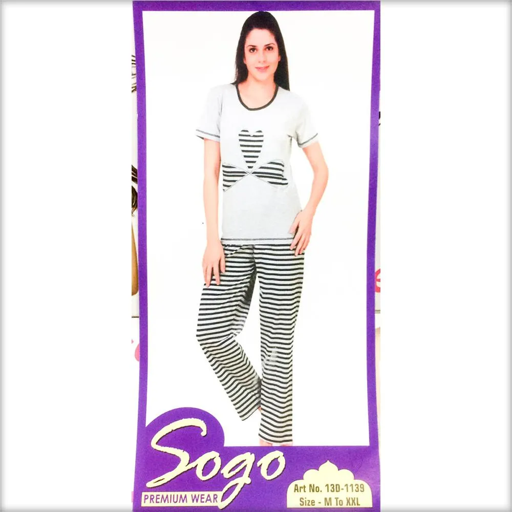 Pajama Set - Premium Wear Women's Printed - CPG-13D-1139