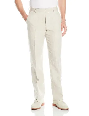 Palm Beach 'Original' Natural Linen Flat Front Pant Big and Tall