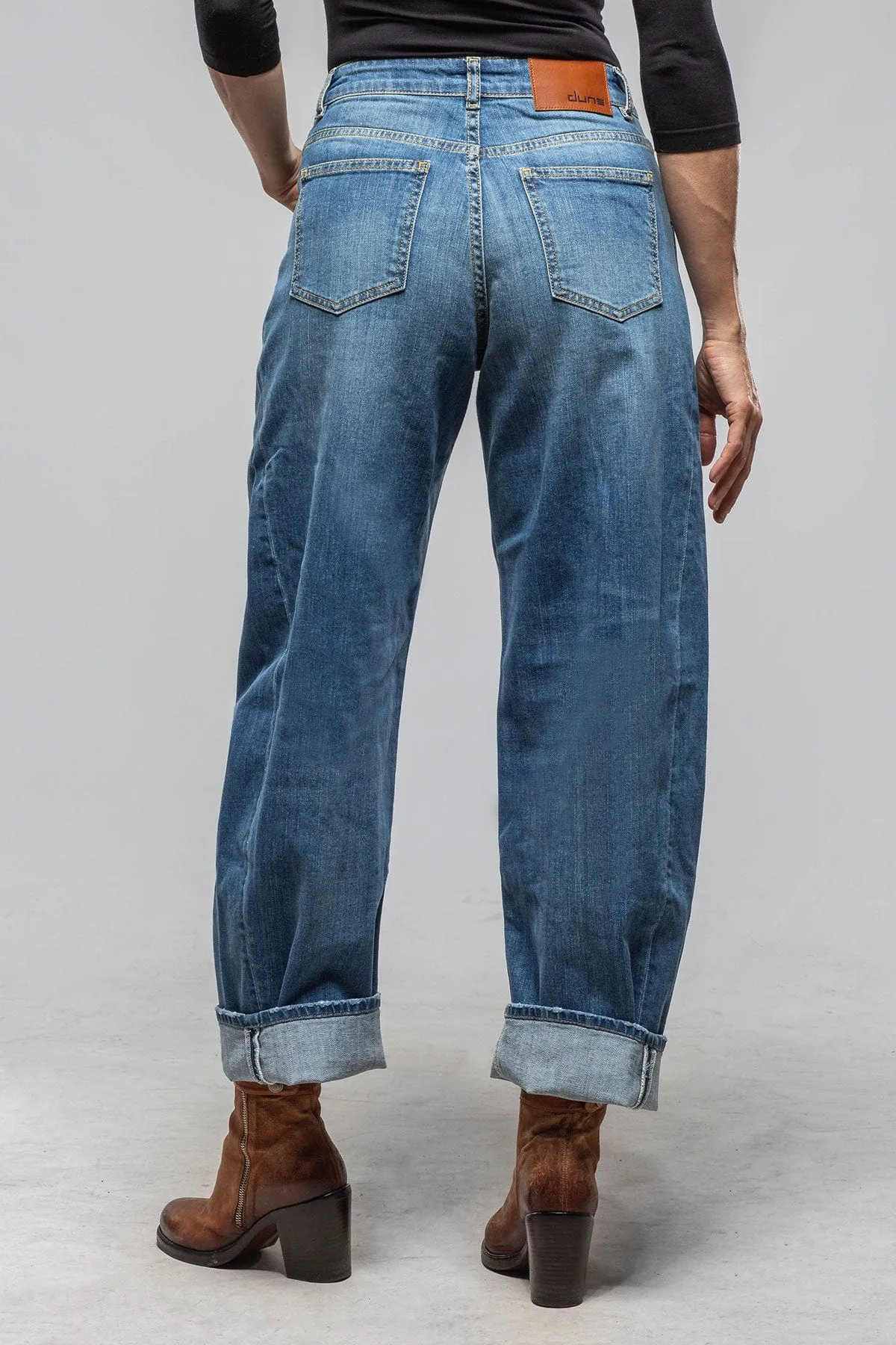 Paloma Selvedge Wide Leg Gaucho Jean In Mid Light