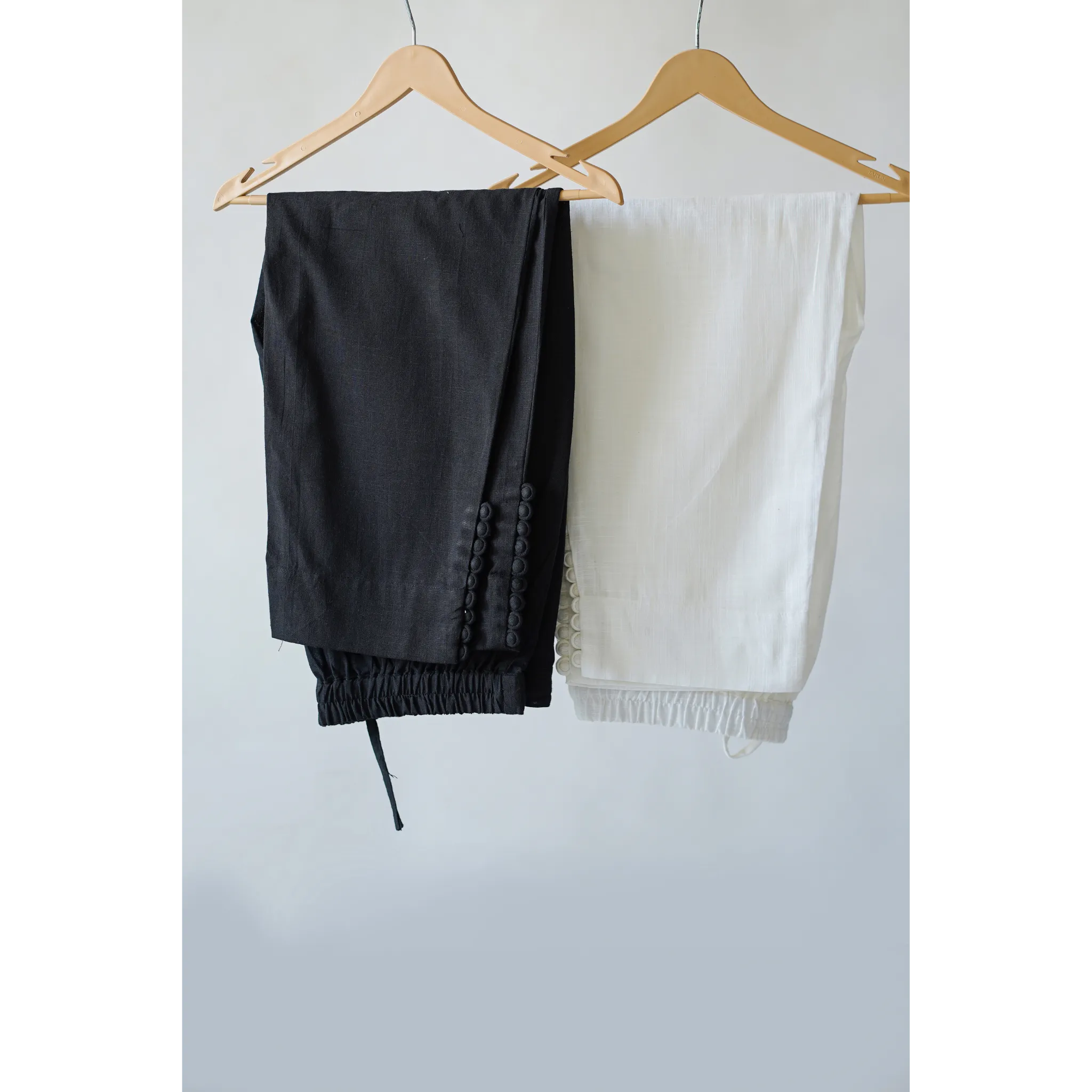 Pants Combo - Black & White ( WITH POTLI BUTTONS )