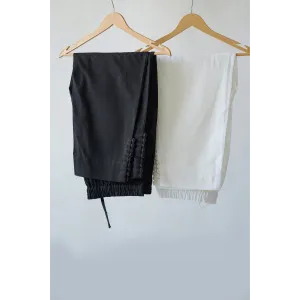 Pants Combo - Black & White ( WITH POTLI BUTTONS )
