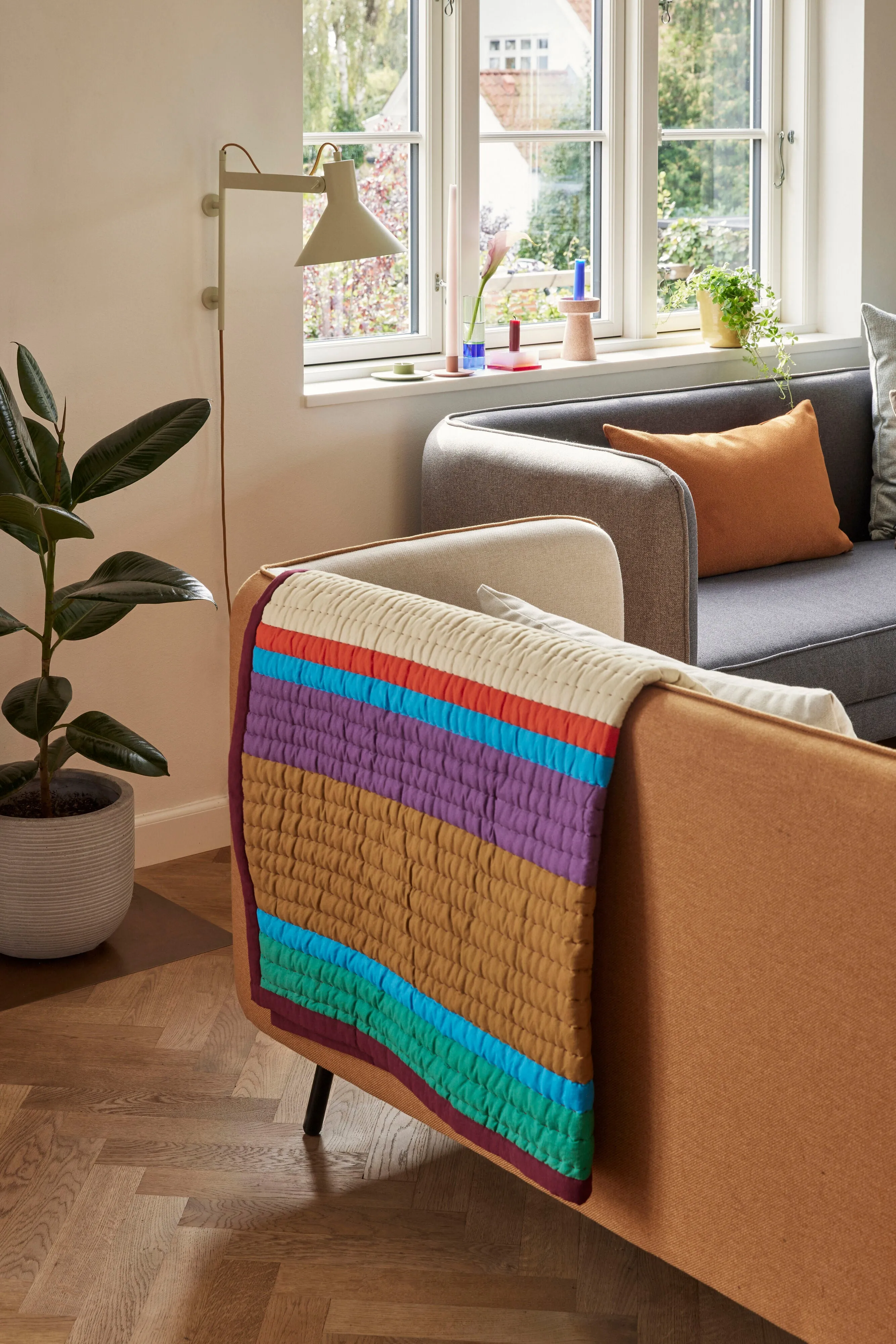 Pavilion Plaid Block Quilt Throw